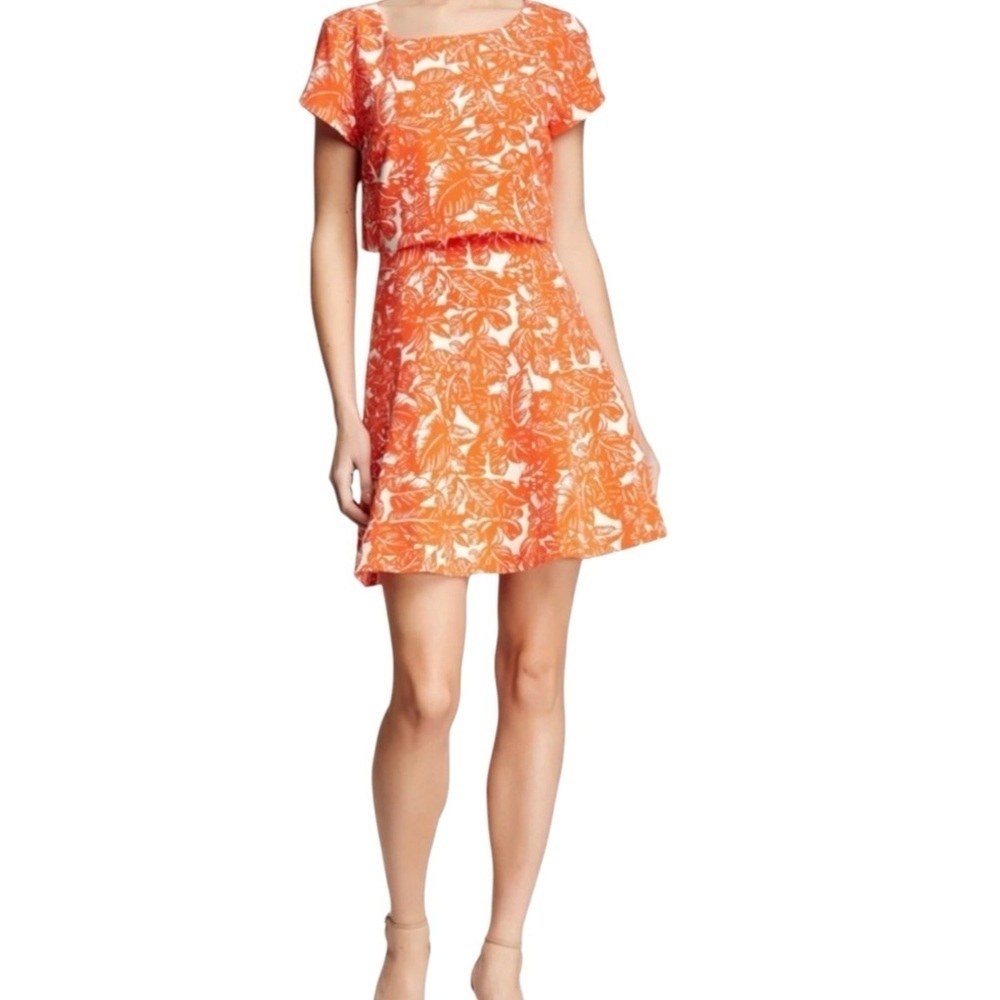 Joie Eley Hawaiian Floral Print Two-Fer Dress